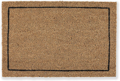 Carpido Fussmatte Kokos Rahmen Design – Sauberlauf 40x60 cm 2er Set – Türmatte Innen Bereich – antib