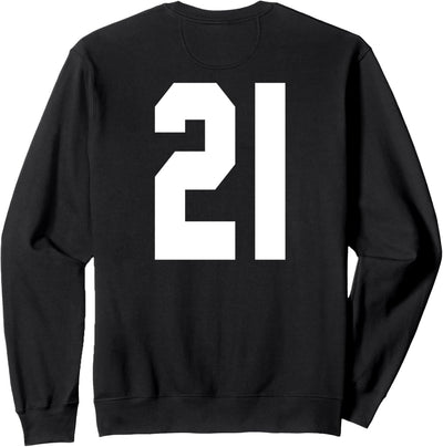 # 21 Team Sports Trikot vorne & hinten Number Player Fan Sweatshirt