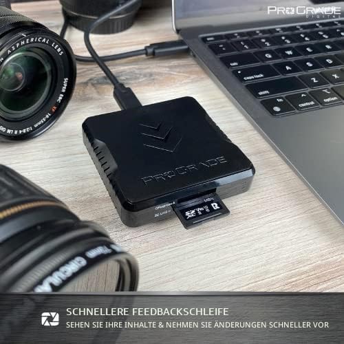 CFexpress Typ A und SDXC/SDHC UHS-II Kartenleser mit Zwei Steckplätzen | USB 3.2 Gen 2 | von ProGrad