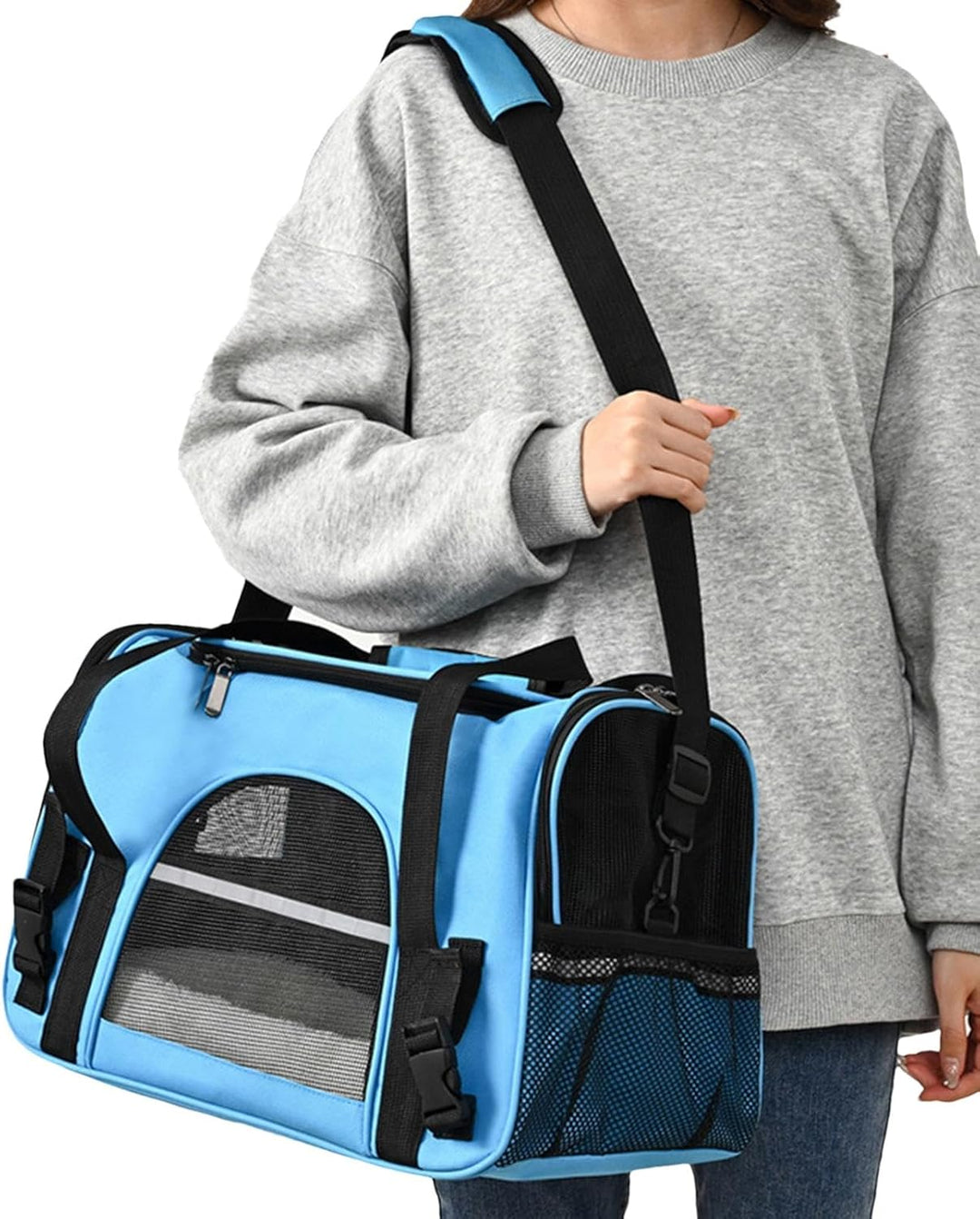 Kleine Hundetragetasche, Katzen-Reisetasche, tragbare Haustier-Tragetasche, atmungsaktive Haustier-T