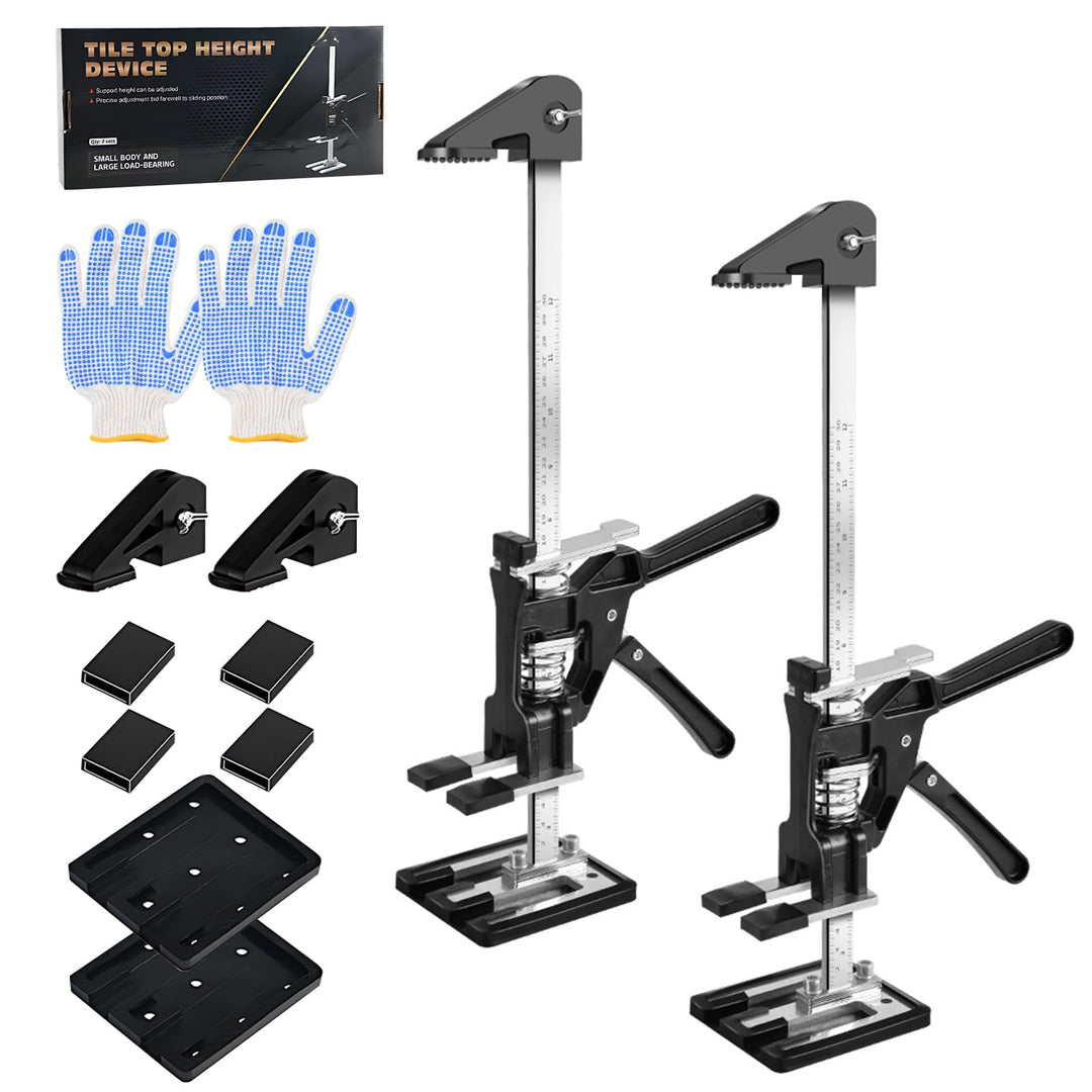 2 STK Arbeitssparender Arm Handheld Jack Tool mit 2 Einstellgeschwindigkeiten, 21cm Höhenversteller,