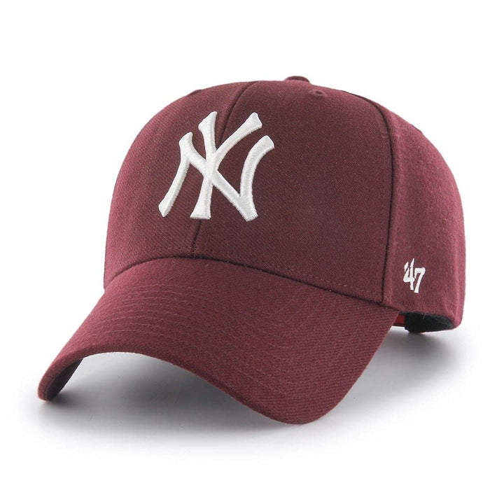 '47 New York Yankees Adjustable Cap Clean Up MLB New York Yankees 31 burgundy, New York Yankees 31 b