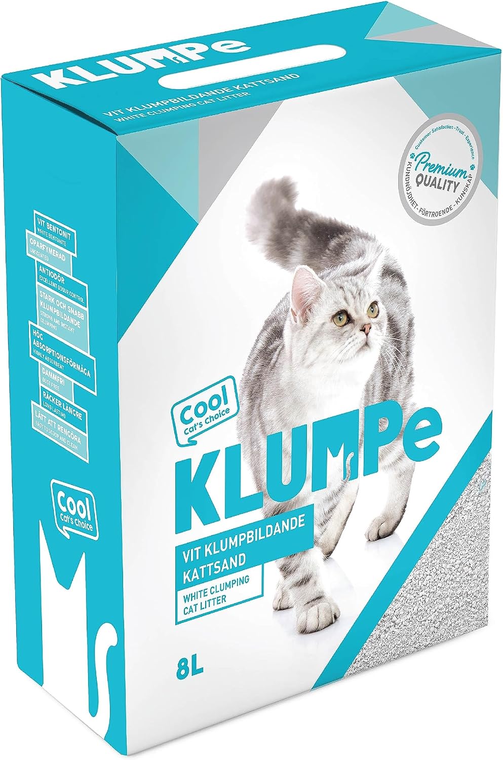 Ultra kompakter weisser Katzensand - Klumpenbildend - Sand - Katzenstreu - Hochabsorbierend - Antiod