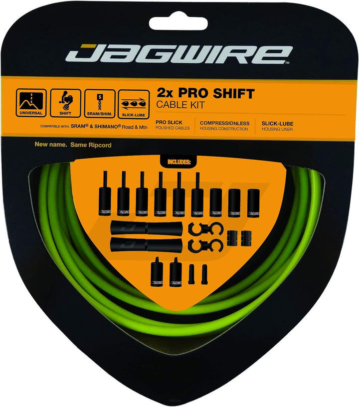 Jagwire Schaltzugset Road and Mountain Pro Organic Green, Organic Green
