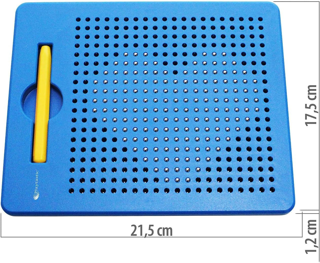 Magnetmaltafeln: 2er-Set magnetische Reise-Zeichentafeln, blau, 17,5 x 21,5 x 1,2 cm (Tafel)