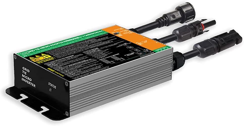 SOGTICPS 350W netzgekoppelter Solar-Wechselrichter MPPT Reiner Sinus DC18V-50V Eingang AC180-260V Au