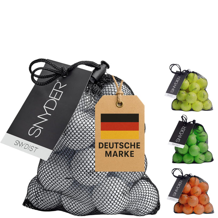 SNYDER - SNY DIST Premium Golfbälle | 20 Stück im Ballnetz | Ideal für: Maximale Ballgeschwindigkeit