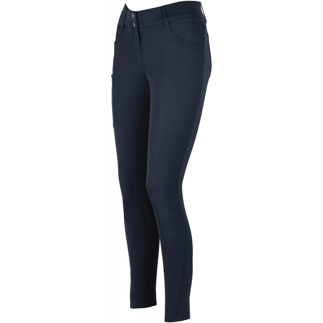 Lazura - Damen Reithose Pia | Vollbesatz aus Silikon | Reiterhose mit seitlicher Handytasche &amp; 4 Ein