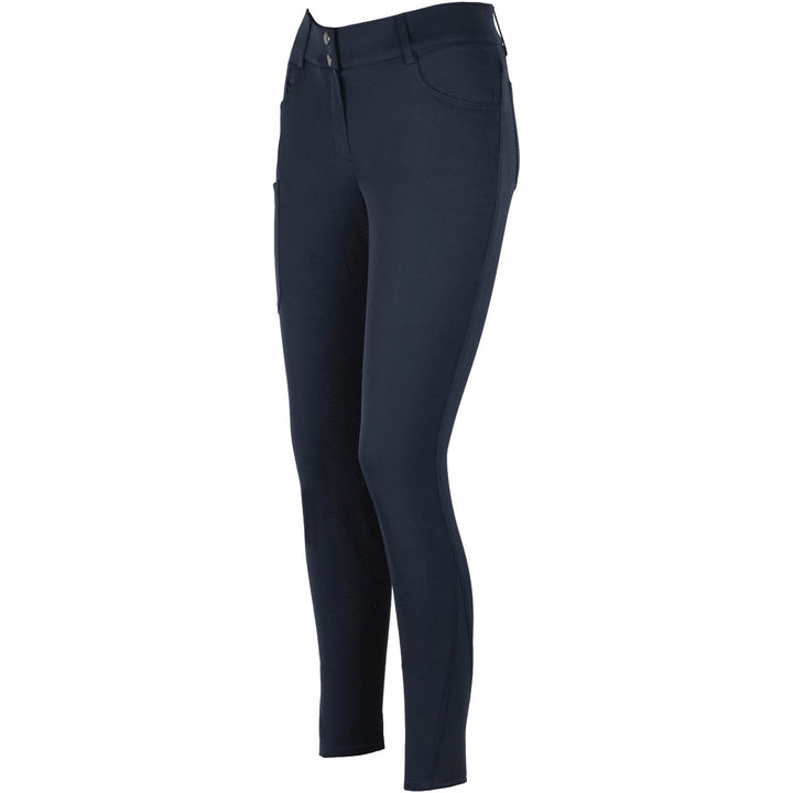 Lazura - Damen Reithose Pia | Vollbesatz aus Silikon | Reiterhose mit seitlicher Handytasche &amp; 4 Ein