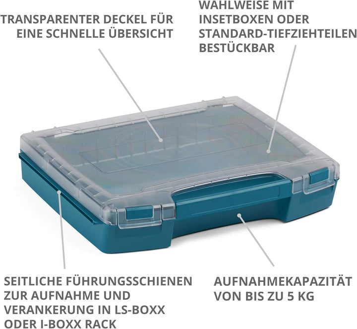 Aufbewahrungssystem für Schrauben | i-BOXX professional blau mit Insetbox H3 | Ideal für i-BOXX RACK