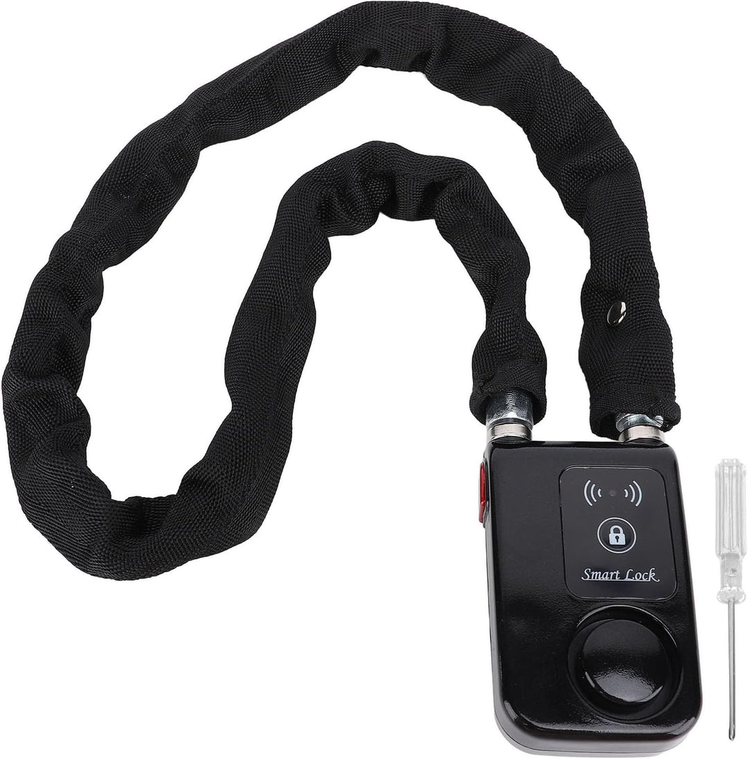 Bluetooth Kettenschloss, APP Steuerung, Fahrradschloss mit Vibrationsalarmfunktion, Wasserdichtes Sc