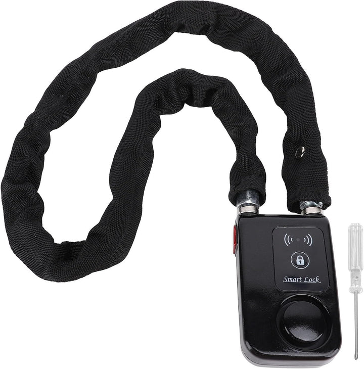 Bluetooth Kettenschloss, APP Steuerung, Fahrradschloss mit Vibrationsalarmfunktion, Wasserdichtes Sc