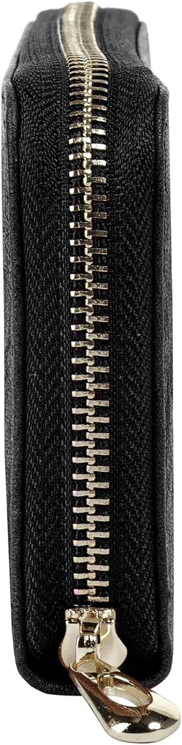 BAGAN Geldbörse Echt Leder schwarz Damen - 021309, Schwarz
