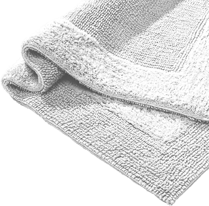 Erwin Müller Badematte, Badteppich Uni Serie Stuttgart weiss Grösse 80x150 cm - extra dick, hohe Sau