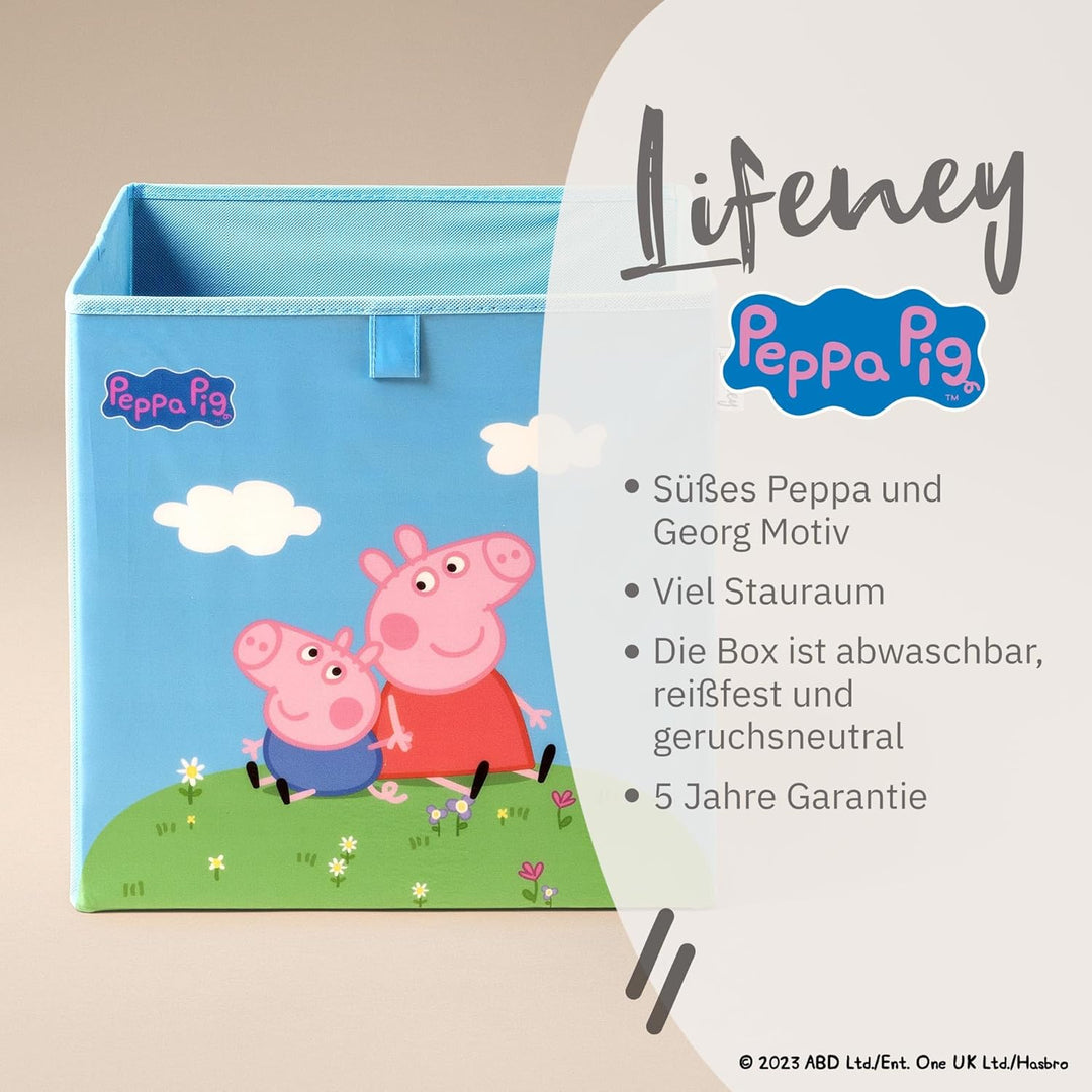 meets Peppa Wutz Aufbewahrungsbox für Kinder – Box mit Peppa Pig Motiv zur Aufbewahrung von Spielzeu
