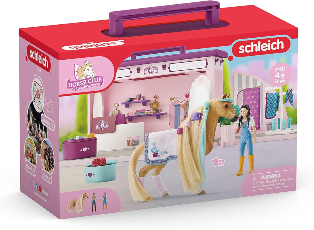 schleich 42587 Pop-Up Boutique , für Kinder ab 4+ Jahren, HORSE CLUB Sofia's Beauties - Spielset