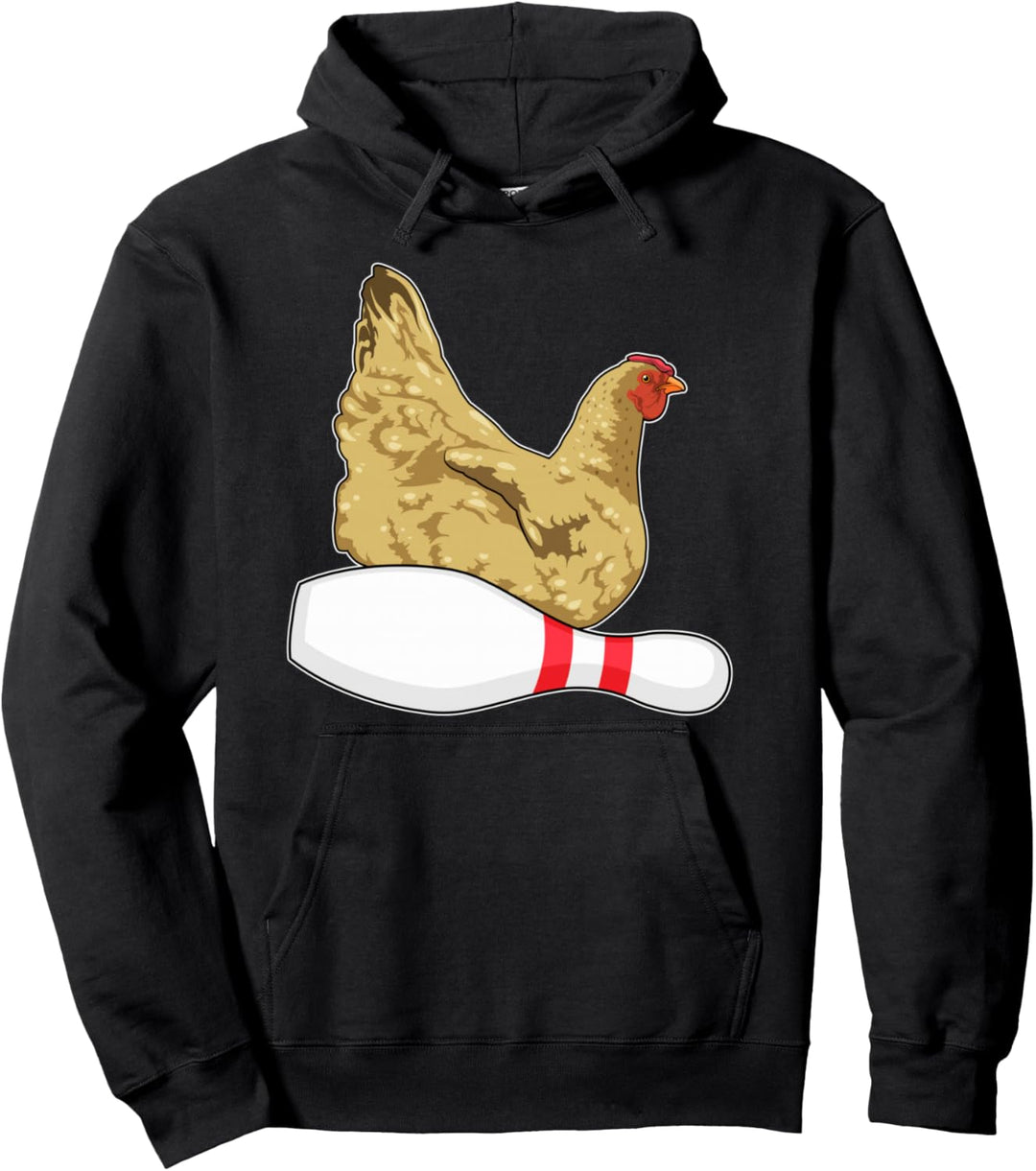 Huhn Bowling Bowling-Pin Sport Pullover Hoodie