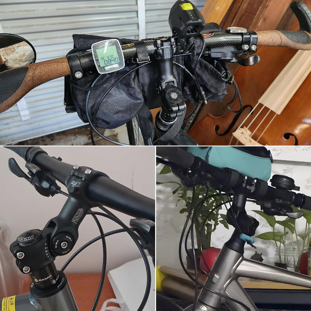 BESNIN Fahrrad Vorbau 25,4 Lenker 0-60 Grad verstellbar MTB Vorbau Rennrad Vorbau Vorbau 90mm 110mm