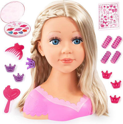 Bayer Design B2890088 90088AA Charlene Super Model Styling Head, Schminkkopf, Frisierkopf inklusiv K