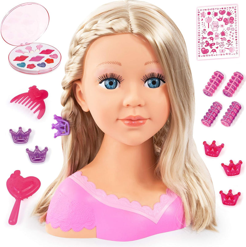 Bayer Design B2890088 90088AA Charlene Super Model Styling Head, Schminkkopf, Frisierkopf inklusiv K