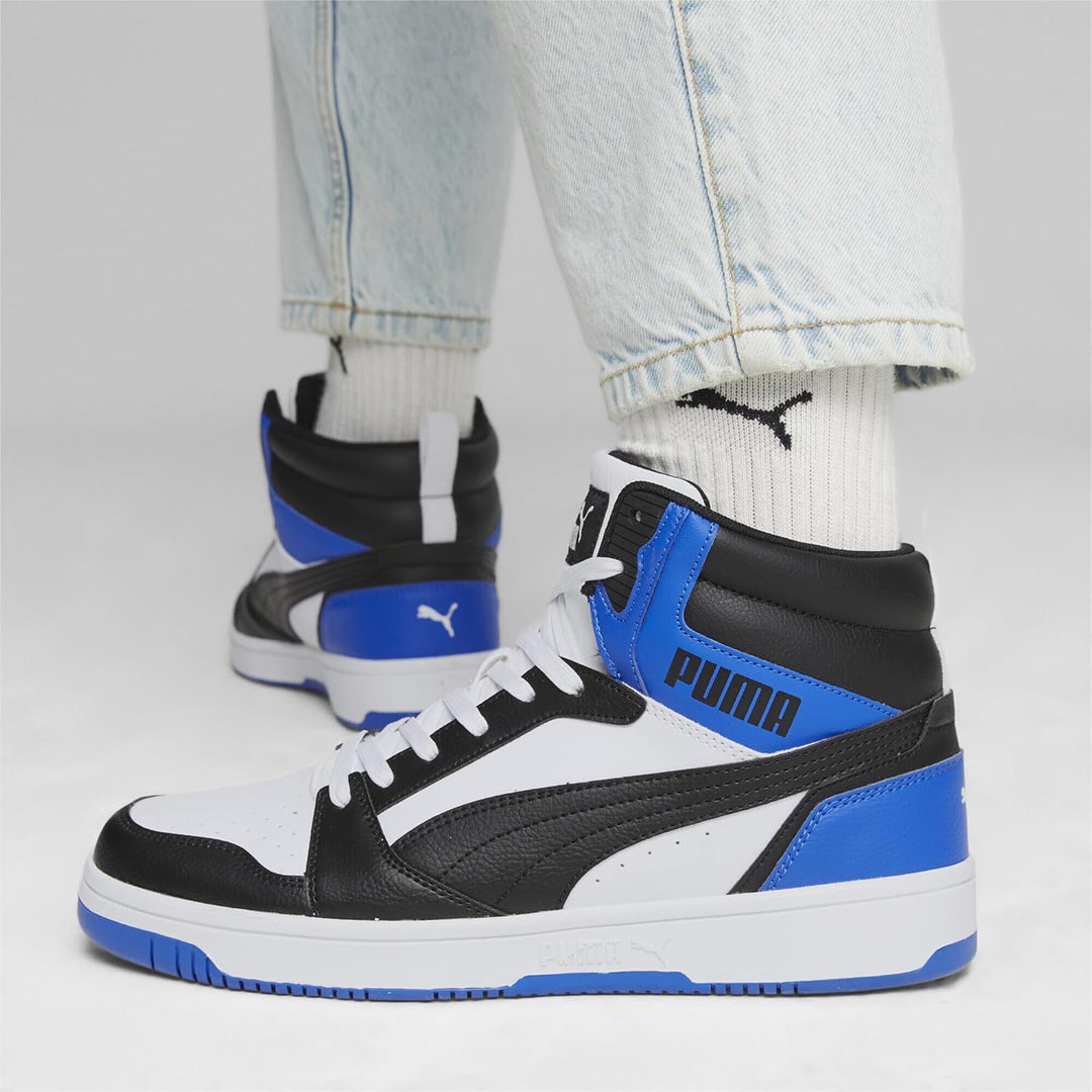Puma Unisex Rebound V6Sneaker 38 EU Puma White Puma Black Puma Team Royal, 38 EU Puma White Puma Bla