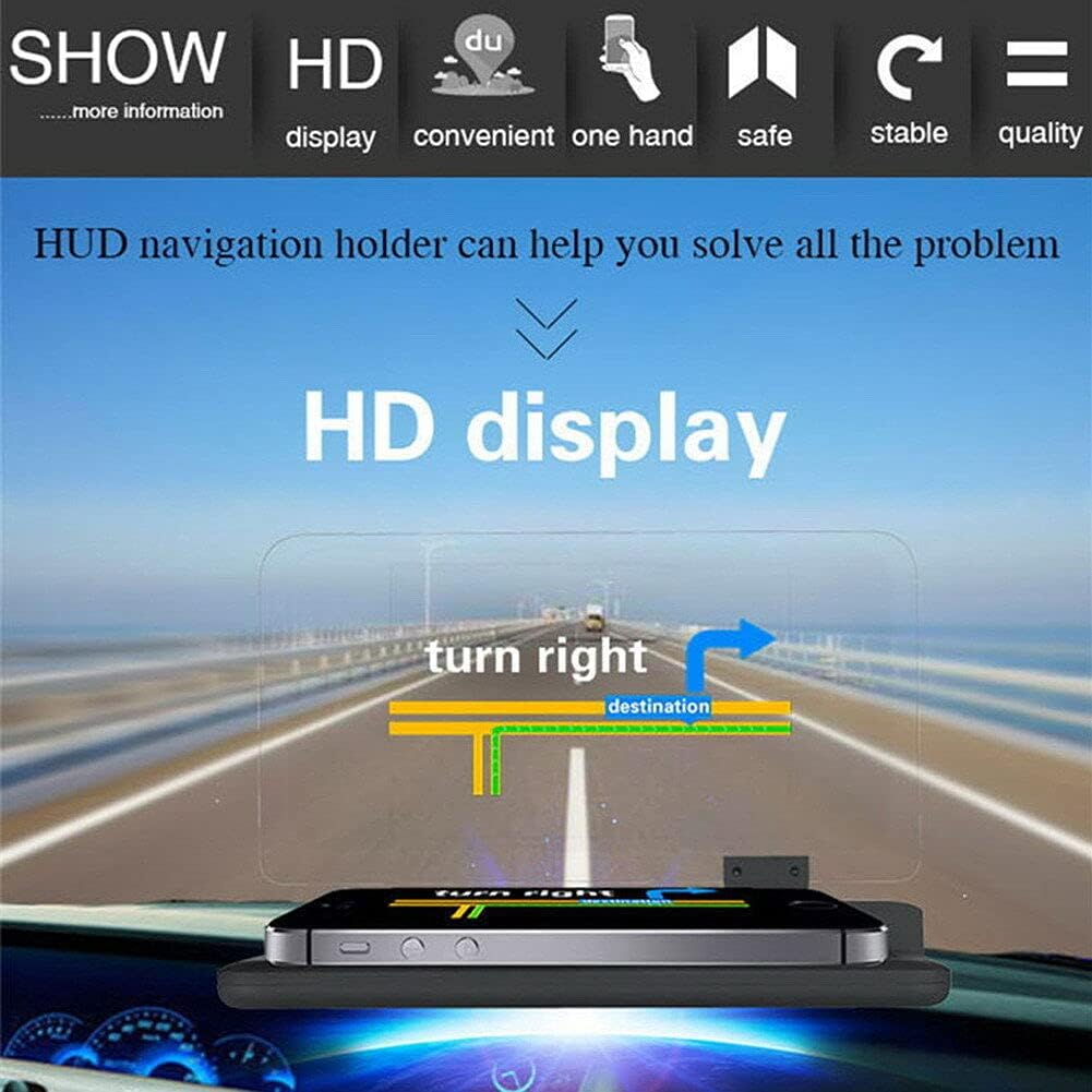Baceyong 6" Universal Auto HUD Display Head-Up Display Projektor Handy mit GPS-Navigationshalterung