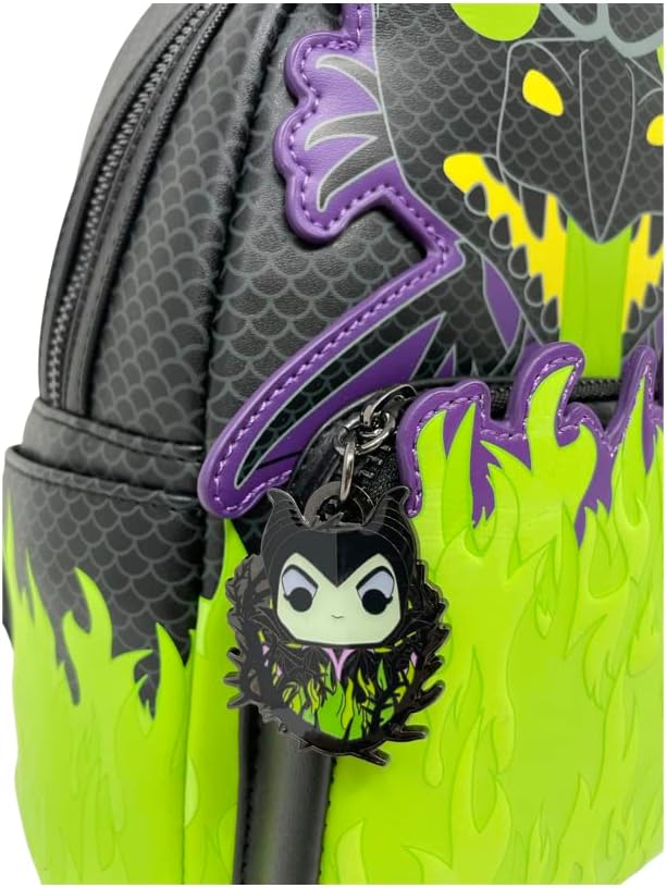 Pop by Loungefly Disney Maleficent Dragon Cosplay Rucksack, schwarz, Mini, Loungefly Mini Rucksack