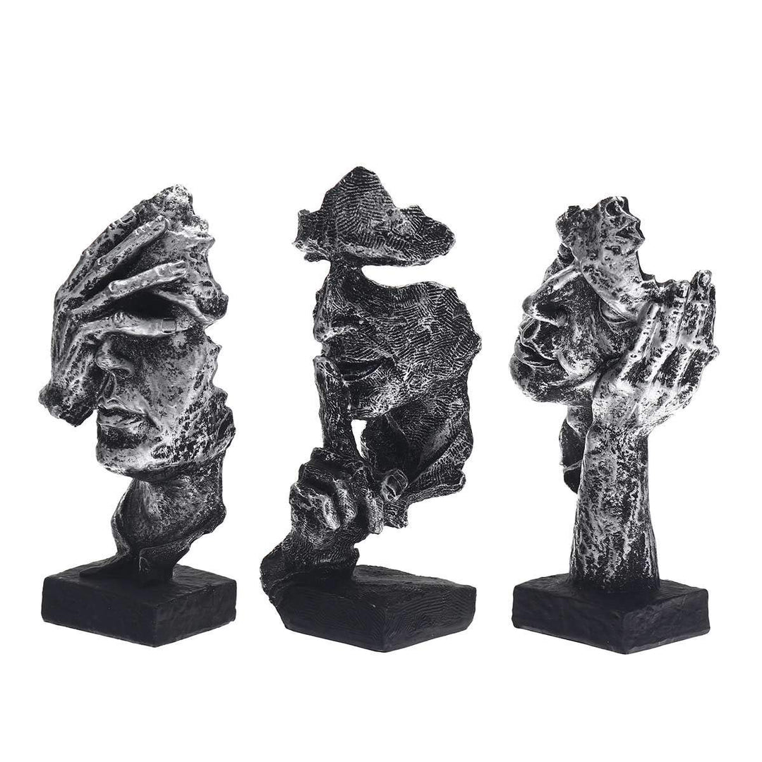 Marimor Statuen 3 Stück Skulpturen Deko modern Dekoration Skulptur Dekoartikel Deko Skulptur und Büs