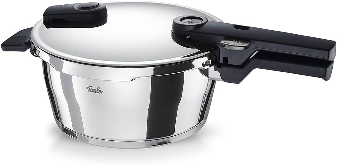 Fissler Vitaquick / Schnellkochtopf (3,5 L, Ø 22 cm) Edelstahl-Dampfkochtopf, 2-Garstufen, Made in G