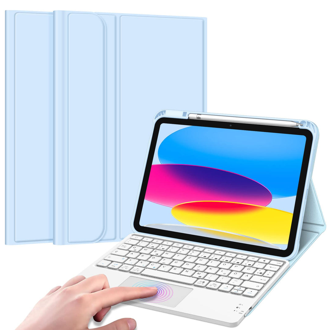 Fintie Tastatur Hülle für iPad 10. Generation 2022, iPad 10 Generation Hülle mit magnetisch Abnehmba