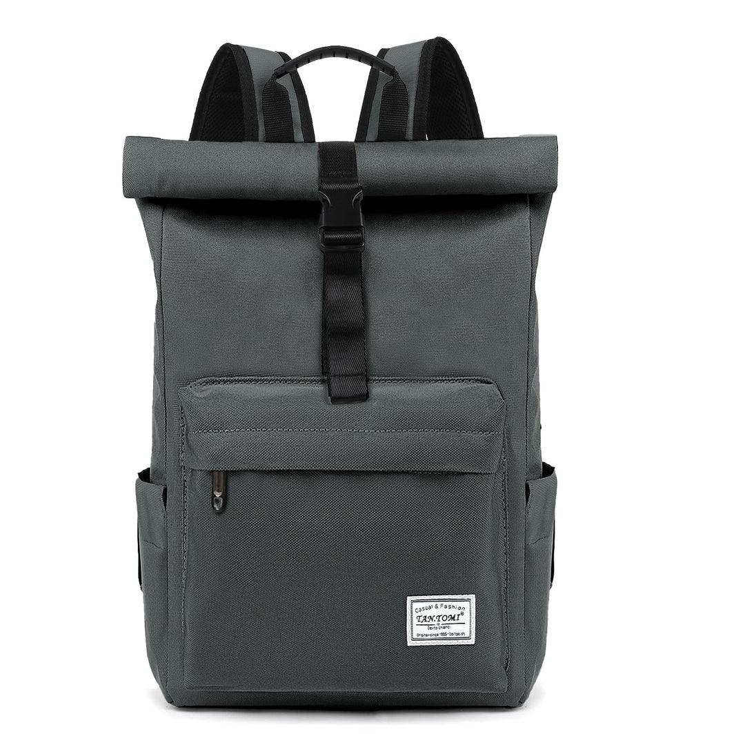 TANTOMI Rucksack Damen Herren, Rucksack Laptop Tasche 15,6 Zoll, Laptop Rucksack Damen Herren weit ö