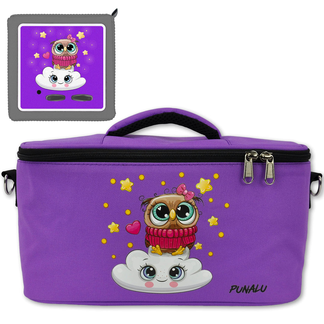 PUNALU Tasche für Toniebox inkl. Schutzfolie passend für Toniebox, Platz für 30 Tonies, Ladegerät un