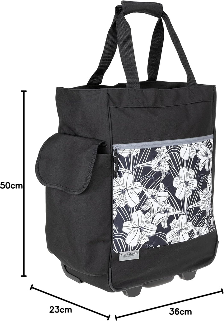 Alessandro Einkaufsroller EInkaufsroller Shoppingtrolley Einkaufstrolley (12895 Black