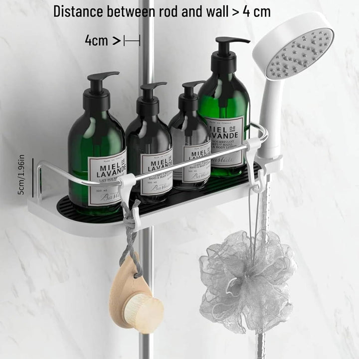 Hawsam Ohne Bohren Duschablage für die Duschstange - Badezimmer Dusche Rack Verstellbar Höhe, Für Du