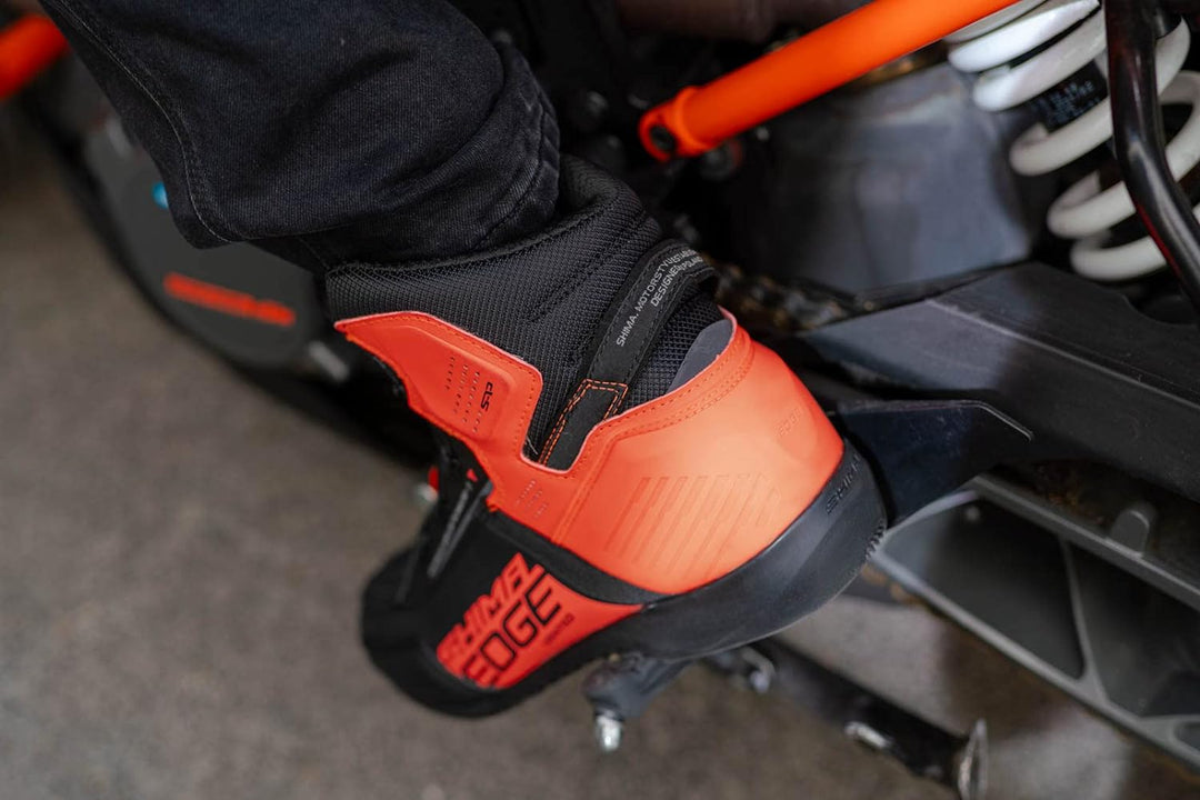 SHIMA EDGE, Motorradschuhe für Männer - Verstärkte Strassenreitschuhe mit ATOP-Verschlusssystem Vent