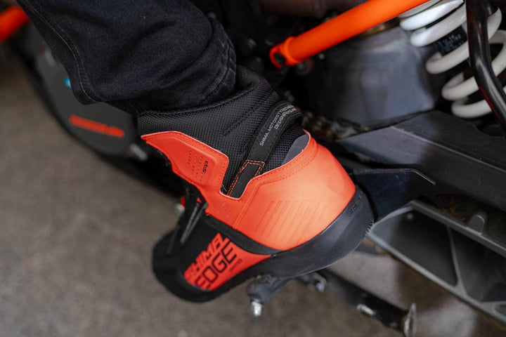 SHIMA EDGE, Motorradschuhe für Männer - Verstärkte Strassenreitschuhe mit ATOP-Verschlusssystem Vent