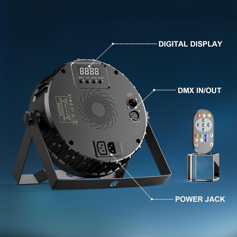 LED Par licht Strahler, Bühnenlicht 27 * 8W RGBW LEDs Scheinwerfer DMX512 Discolicht Partylicht für