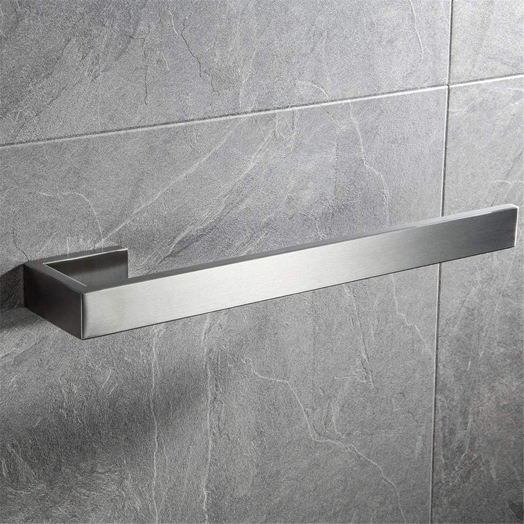 Flybath Handtuchhalter Wand Bad Küche 304 Edelstahl Gebürstet Silber 35 cm | Rostschutz, Robust, Bad
