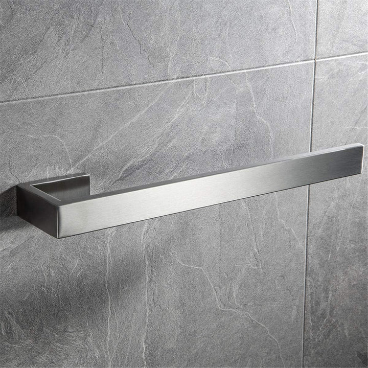 Flybath Handtuchhalter Wand Bad Küche 304 Edelstahl Gebürstet Silber 35 cm | Rostschutz, Robust, Bad