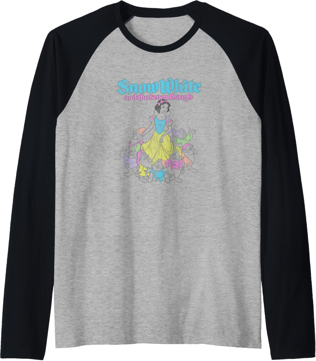 Disney Snow White And The Seven Dwarfs Outline Raglan