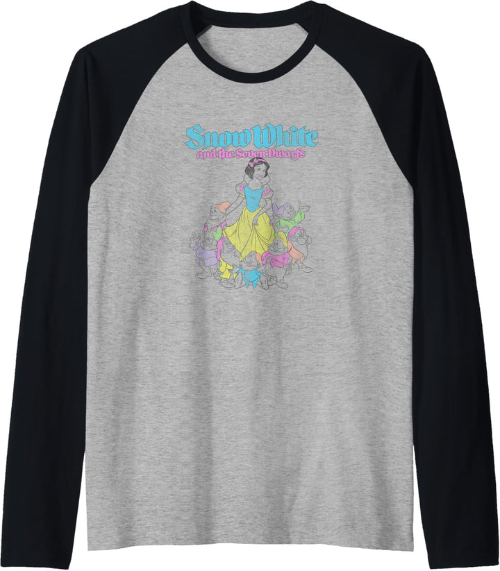 Disney Snow White And The Seven Dwarfs Outline Raglan
