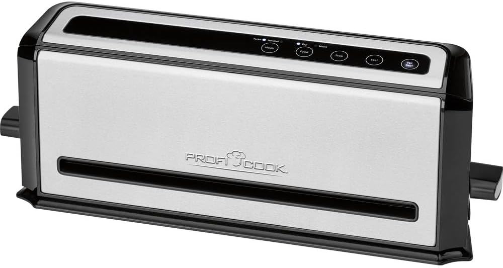 ProfiCook PC-VK 1133 Edelstahl-Vakuumiergerät, Lebensmittel bleiben vakuumiert bis zu 8x länger fris