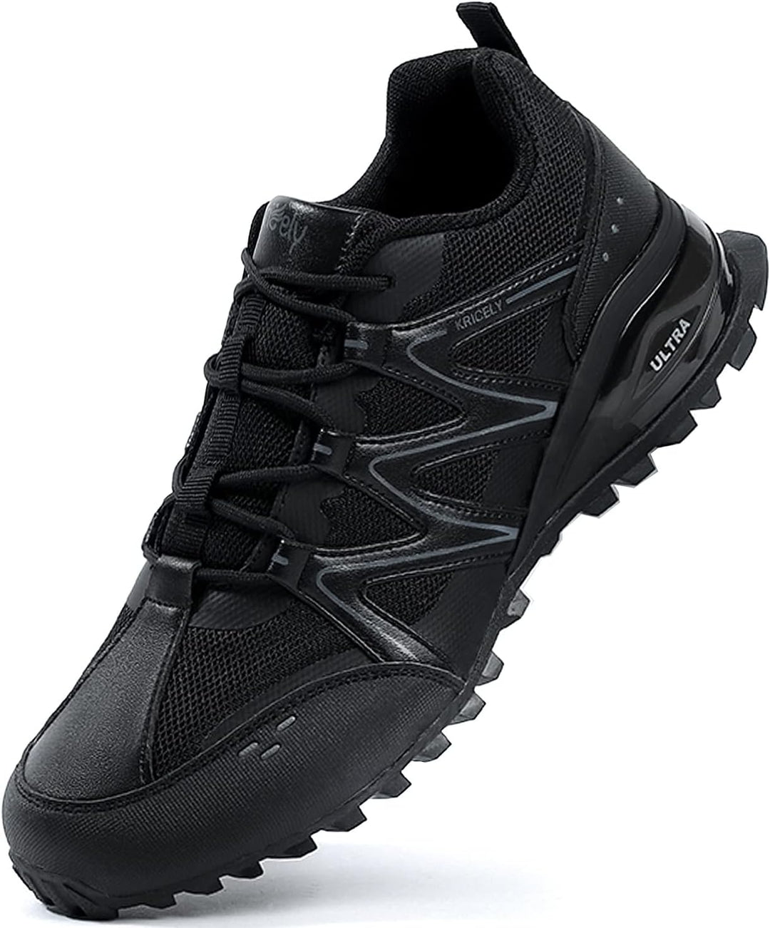 Kricely Traillaufschuhe Herren Laufschuhe Strassenlaufschuhe Sneaker Leicht Wanderschuhe Fitnessschu