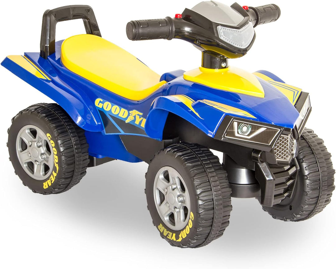 LEMODO Rutschauto blau in Quad-Optik | Rutscherfahrzeug für Kinder ab 18 Monate | Rutschfahrzeug mit