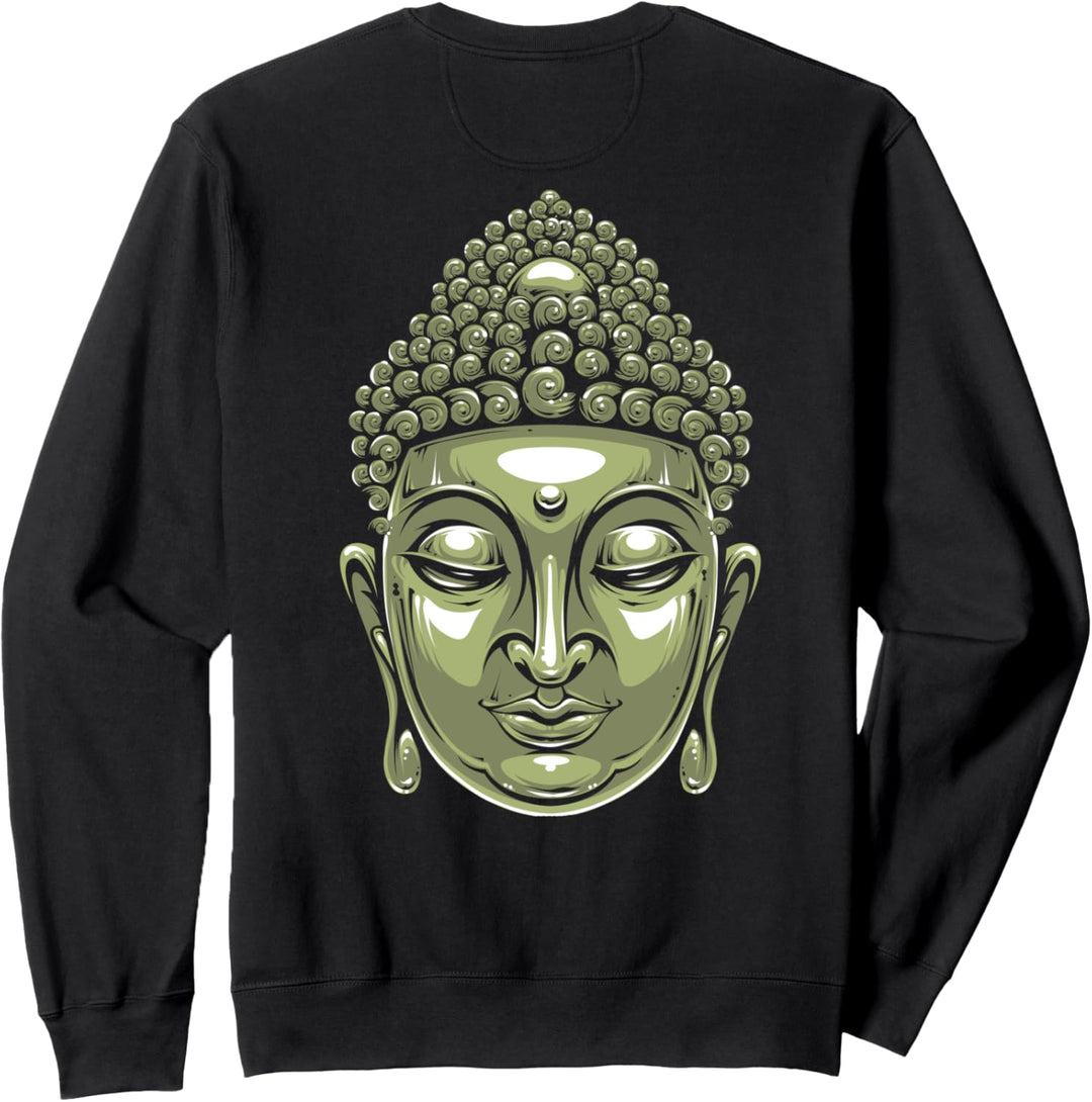 Backprint Buddha Kopf Siddhartha Gautama Sweatshirt