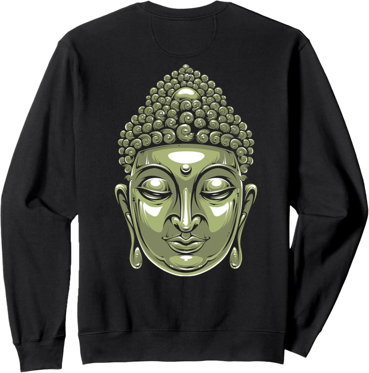 Backprint Buddha Kopf Siddhartha Gautama Sweatshirt