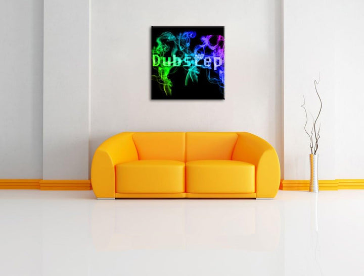 Pixxprint Electro Music Dubstep Boxen als Leinwandbild Quadratisch/Grösse: 70x70 / Wandbild/Kunstdru