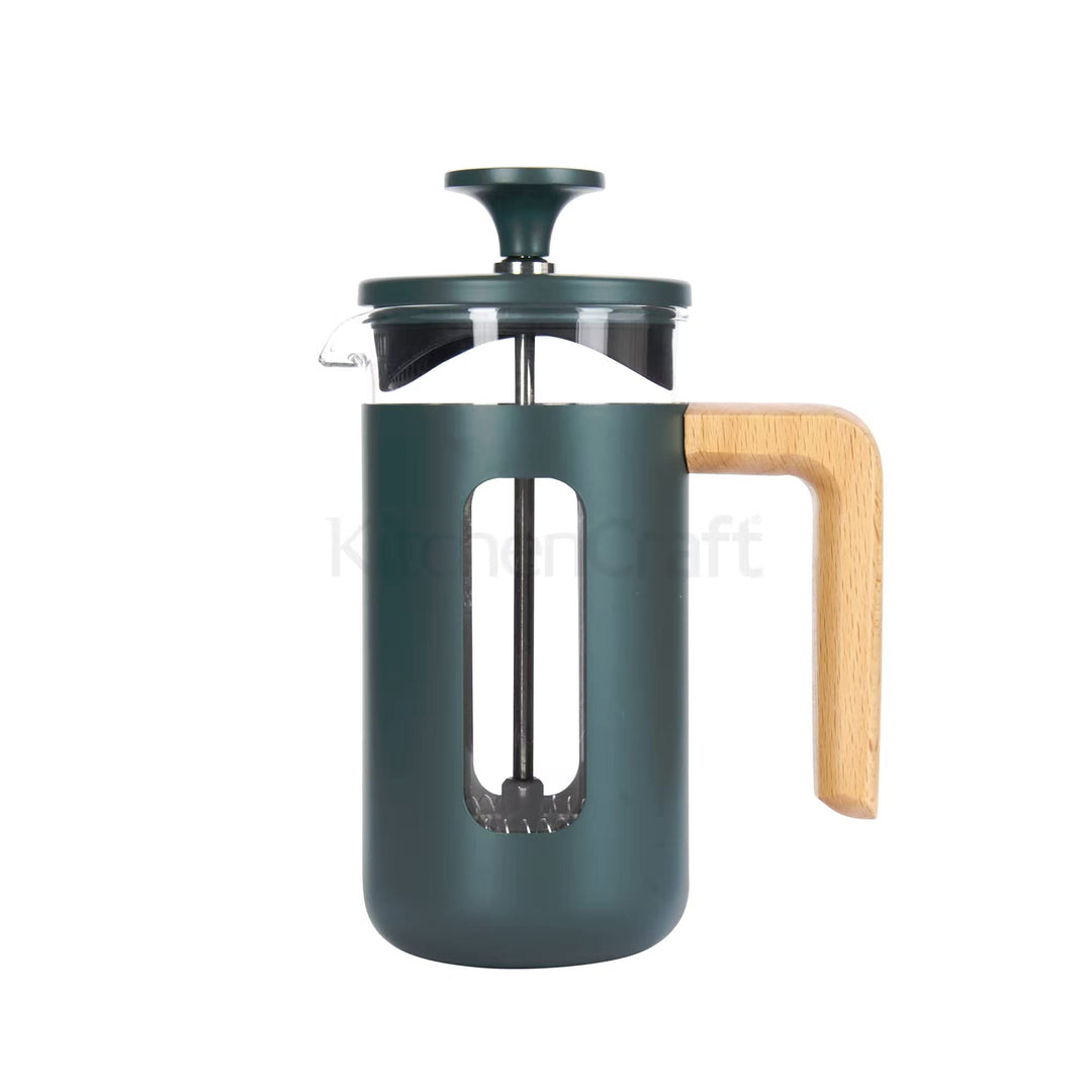 La Cafetière Pisa Kaffeebereiter aus Edelstahl, für 3 Tassen, Grün, in Geschenkverpackung, Grün