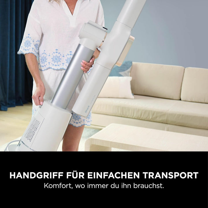 Shark TurboBlade Cool + Heat Ventilator, 2-in-1 Ventilator und Heizlüfter, Mit Fernbedienung, Perlwe