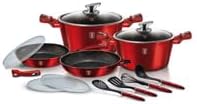BerlingerHaus Metallic Line Kochtopfset 13-teilig Rot